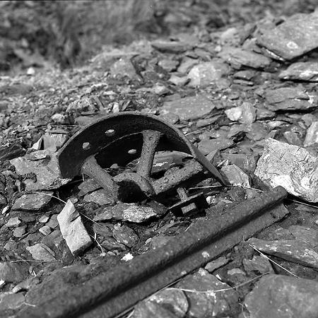 Section of wheel & rail, Nantiago